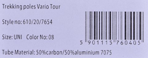 Kije Viking Vario Tour Skitouring czarno/szare