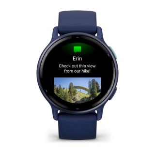 Zegarek sportowy Garmin Vivoactive 5 AMOLED 42mm Niebieski
