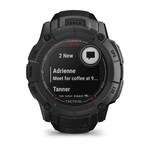 Zegarek sportowy Garmin Instinct 2X Solar Tactical Edition 50mm Czarny