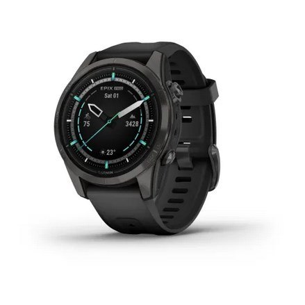Zegarek sportowy Garmin EPIX PRO (Gen 2) AMOLED 42mm Sapphire Titanium/Szary