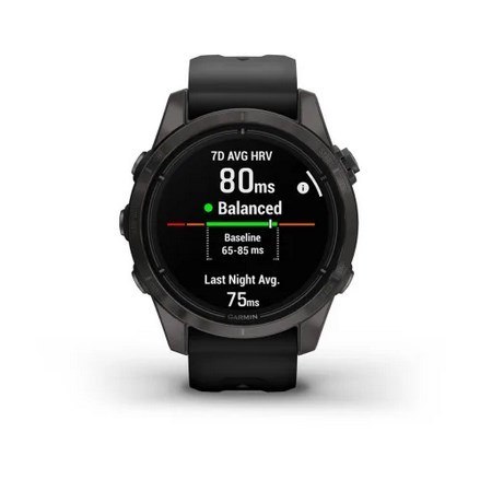 Zegarek sportowy Garmin EPIX PRO (Gen 2) AMOLED 42mm Sapphire Titanium/Szary