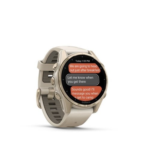 Zegarek sportowy Garmin Fenix 8 AMOLED 43mm Złoty