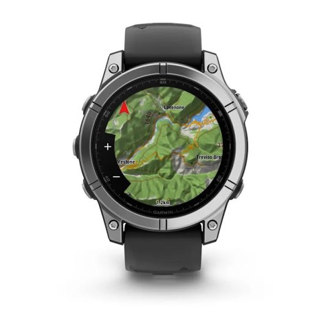 Zegarek sportowy Garmin Fenix E AMOLED 47mm Stainless Steel