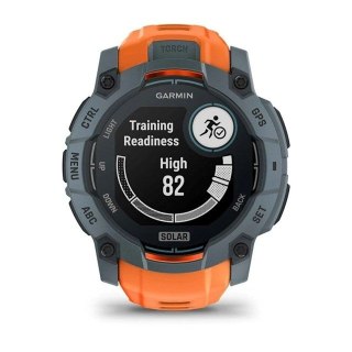 Zegarek sportowy Garmin Instinct 3 Solar Twilight Solstice 50mm Pomarańczowy
