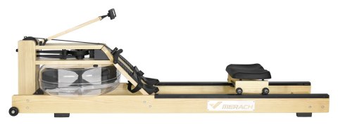 Wioślarz wodny drewniany MERACH MR-902/YS, bluetooth&app, naturalny kolor drewna (WYPRZEDAŻ)