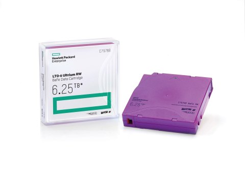 HPE LTO-6 Ultrium 6.25TB RW Data Tape (WYPRZEDAŻ)