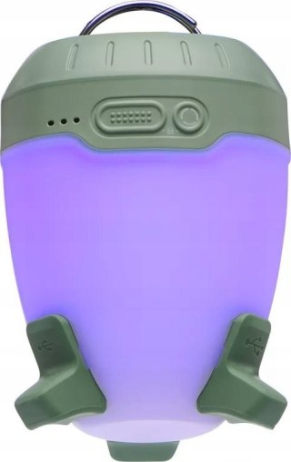 Latarka biwakowa Black Diamond Orbiter 450, desert sage + Chusta wielofunkcyjna Buff Merino Lightweight, solid black