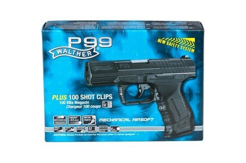Pistolet ASG Walther P99 sprężynowy czarny (WYPRZEDAŻ)