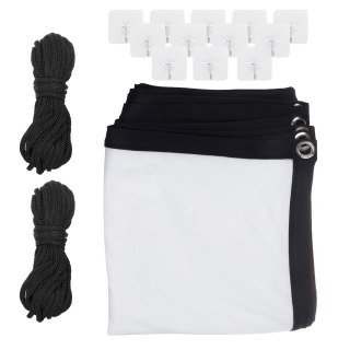 MACLEAN EKRAN PROJEKCYJNY 150", 330X187CM, OBRAMOWANIE 25MM 16:9, HACZYKI DO NACIĄGU MC-167