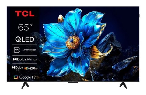Telewizor TCL 65T69C QLED 65" 4K Ultra HD Google TV Dolby Atmos DVB-T2 Metaliczny