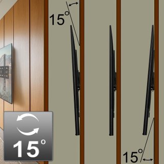 MACLEAN UCHWYT DO TV MAX VESA 600X400, 32-90", 80KG, REG. ODCHYLENIA +15°~-15° MC-421