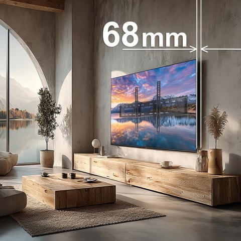 MACLEAN UCHWYT DO TV MAX VESA 600X400, 32-90", 80KG, REG. ODCHYLENIA +15°~-15° MC-421