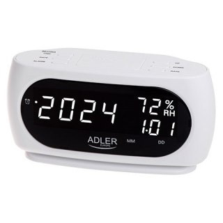Budzik ADLER AD 1186 white