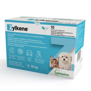 Vetoquinol Zylkene tabletki uspokajające dla psa i kota 75mg 10tab