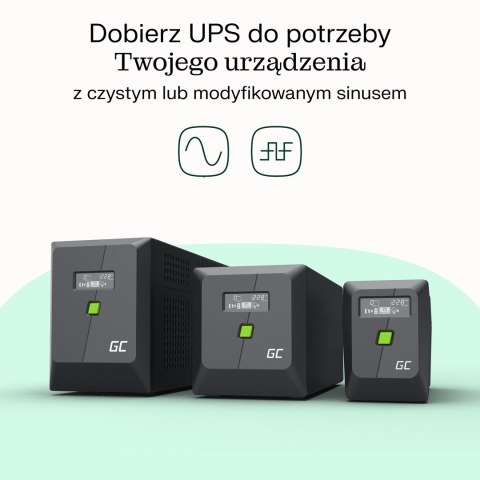 GREEN CELL UPS POWERPROOF 360W/650VA MODYFIKOWANA SINUSOIDA