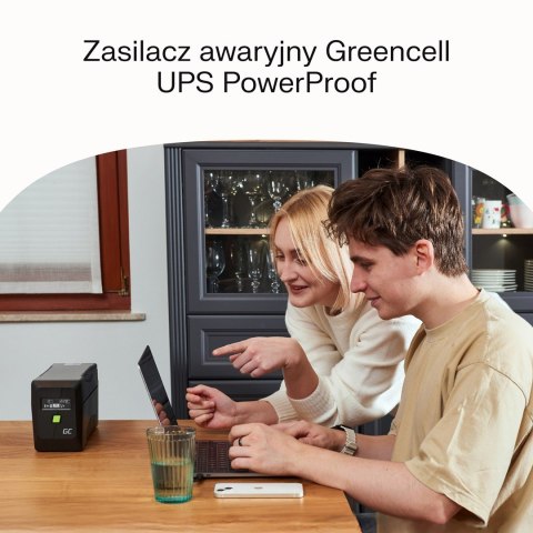 GREEN CELL UPS POWERPROOF 900W/1500VA MODYFIKOWANA SINUSOIDA