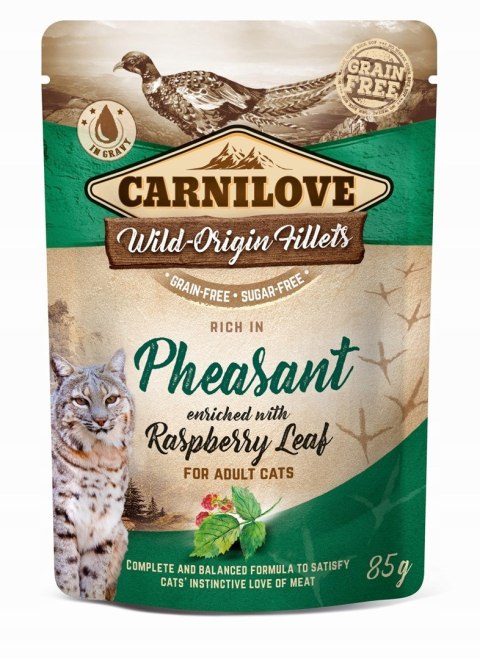 Carnilove Cat Pouch Pheasant&Raspberry Leaves 85g