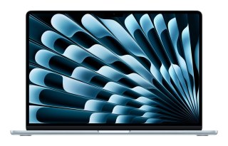 Apple MacBook Air 15,3"Retina 500nit M4 chip with 10-core CPU + 10-core GPU 24GB SSD512 2xTB4 BLKB 1Y Sky Blue (WYPRZEDAŻ)