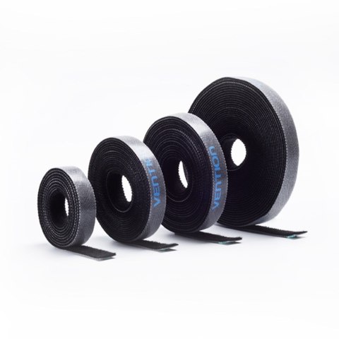 Opaska rzepowa organizer kabli Vention 3m czarna