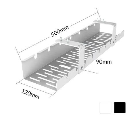 Organizer kabli do biurka ACTIVEJET CMP502 czarny