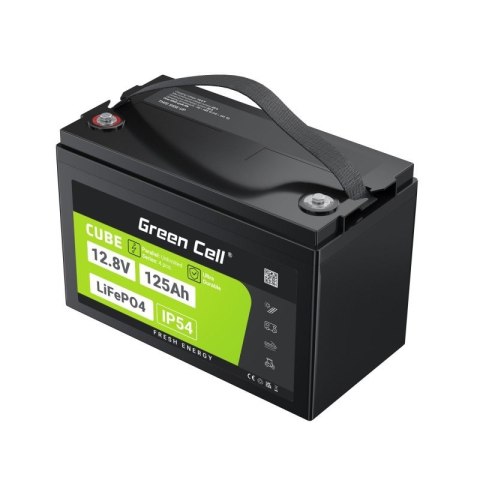 GREEN CELL AKUMULATOR LIFEPO4 CUBE 125AH 12V/12.8V 1600WH LFPGC12V125AH