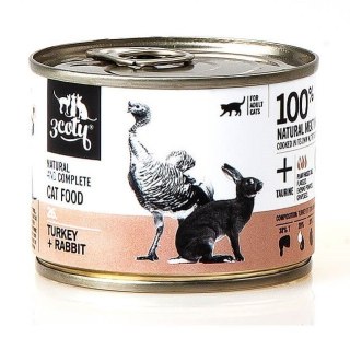 3Coty TURKEY + RABBIT for Adult cats 180g