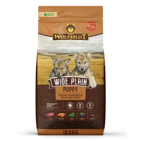 WOLFSBLUT Wide Plain Puppy horse/sweet pota. 12,5kg