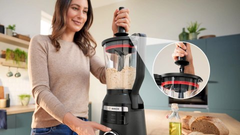 Blender kielichowy Bosch MMB6652B Serie 6 VitaPower (1800W; czarny)