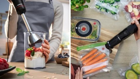 Blender ręczny Bosch MSM4B6V2 Serie 4 ErgoMaster (1000W; czarny)