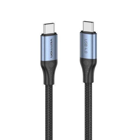 Kabel USB-C do USB-C Vention USB 4.0 5A 40Gbps w oplocie 1m