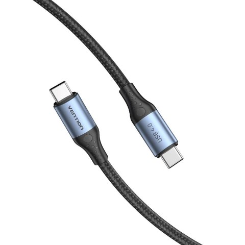 Kabel USB-C do USB-C Vention USB 4.0 5A 40Gbps w oplocie 1m