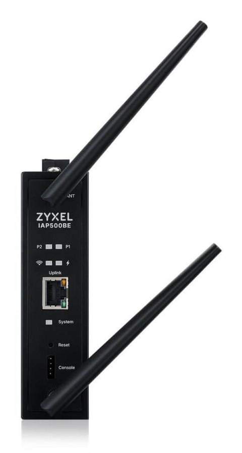 Access Point Wi-Fi 7 Zyxel IAP500BE-EU0101F BE5000, Dual Radio 2x2 MU-MIMO, PoE+ (802.3at), Industrial AP, montaż DIN Rail , Sta