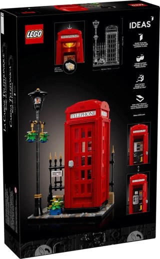 Lego 21347 Ideas - Czerwona londyńska budka telefoniczna