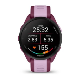 Zegarek sportowy Garmin Forerunner 165 Music AMOLED 43mm Berry Lilac