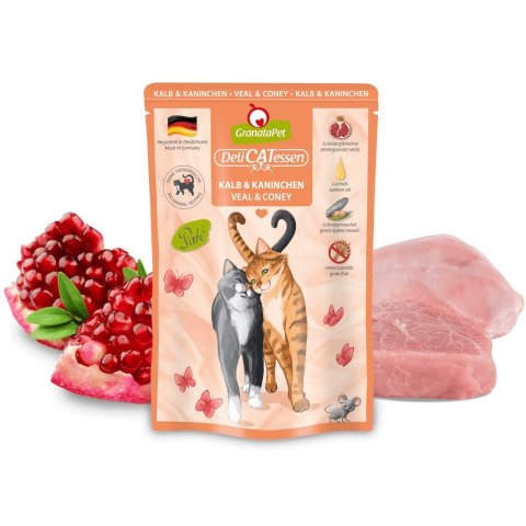 GranataPet DeliCatessen cielęcina i królik karma mokra dla kota 85g