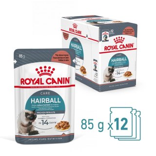 ROYAL CANIN FCN Hairball Care w sosie - mokra karma dla kota dorosłego - 12x85g