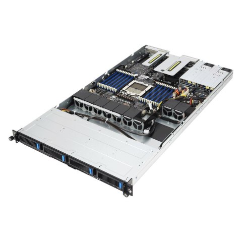Platforma Asus Rack (1U) RS501A-E12-RS4 AMD Epyc 9005/9004 (4x NVMe/SATA HS, 2xM.2, 2x1Gbe, IPMI, 1+1 1600W )
