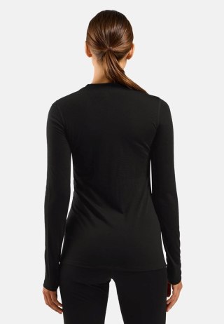Koszulka damska ODLO Merino 160 BL Top Crew Neck l/s roz. S Czarna