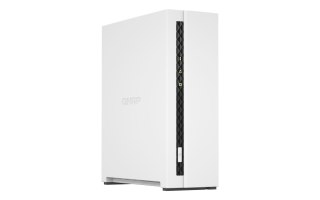 Qnap TS-133, Tower,  1 x 2.5"/3.5" SATA, ARM 1.8GHz Quad core, 2GB, 1 x 1GbE, External adapter (PSU)