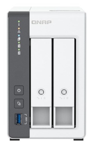 Qnap TS-216G, Tower, 2 x 2.5"/3.5" SATA, ARM 2.0GHz Quad core, 4GB, 1 x 2.5GbE + 1 x GbE, External adapter (PSU)