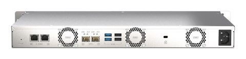 Qnap TS-435XeU-4G, 1U, 4 x 2.5"/3.5" SATA , Marvell Octeon TX2 CN9130 / CN9131 quad-core, 4GB DDR4 SODIMM (Max. 32GB), 2 x 10GbE