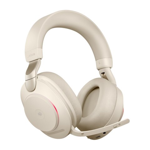 Słuchawki nauszne bezprewodowe Jabra Evolve2 85 MS Stereo Link380a, beige