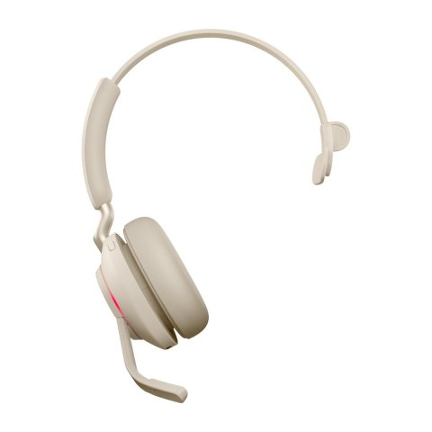 Słuchawki nauszne bezprzewodowe Jabra Evolve2 65 MS Mono Link380c, beige