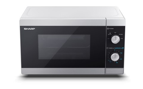 Kuchenka mikrofalowa SHARP YC-MS01E-S (800W; 20l; kolor srebrny) (WYPRZEDAŻ)