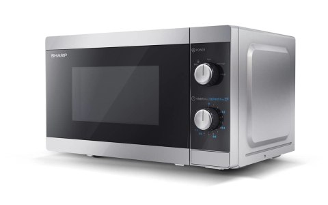 Kuchenka mikrofalowa SHARP YC-MS01E-S (800W; 20l; kolor srebrny) (WYPRZEDAŻ)