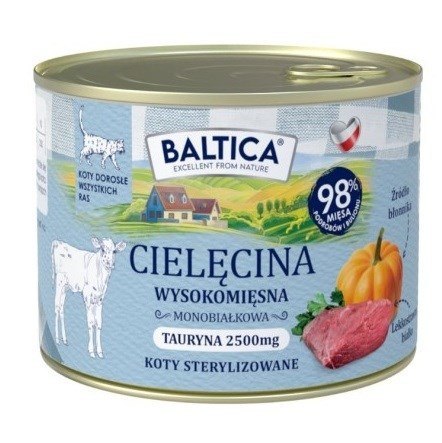 BALTICA SMAKI REGIONÓW Kot dorosły Cielęcina 185g