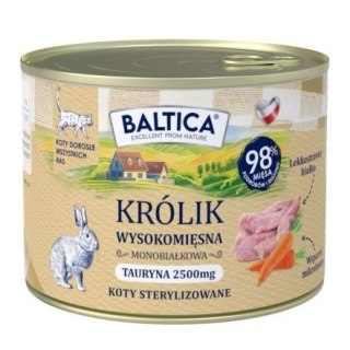BALTICA SMAKI REGIONÓW Kot dorosły Królik 185g