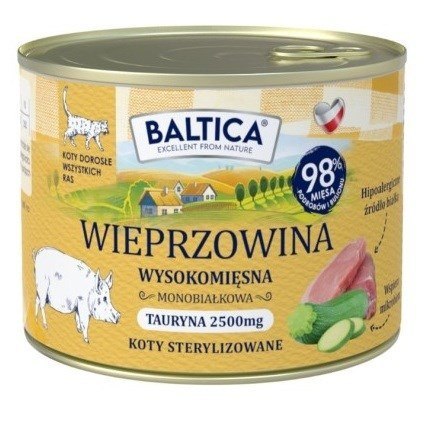 BALTICA SMAKI REGIONÓW Kot dorosły Wieprzowina 185g