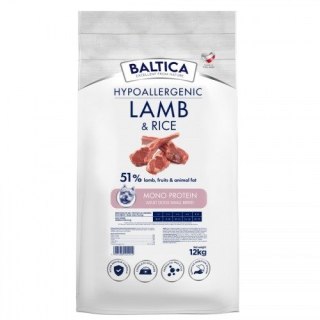BALTICA NUTRACEUTIC Hypoallergenic Lamb & Rice XS / S 12kg