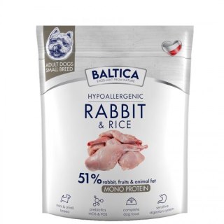 BALTICA NUTRACEUTIC Hypoallergenic Rabbit & Rice XS / S 1kg